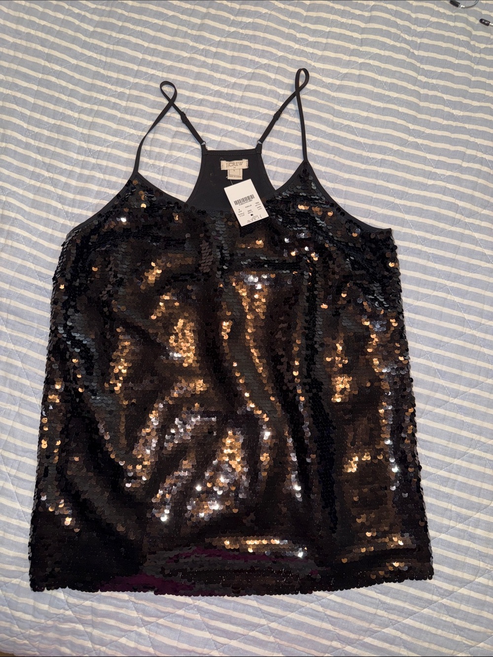 J.Crew Factory- Sequin Racerback Top